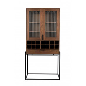 Travis cabinet wijnkast walnut