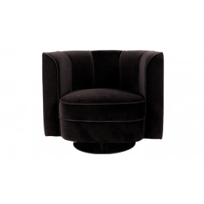Flower lounge chair black