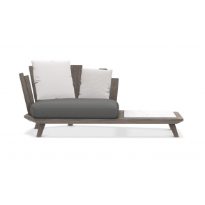 Rafael lounge armchair with integrated coffee table